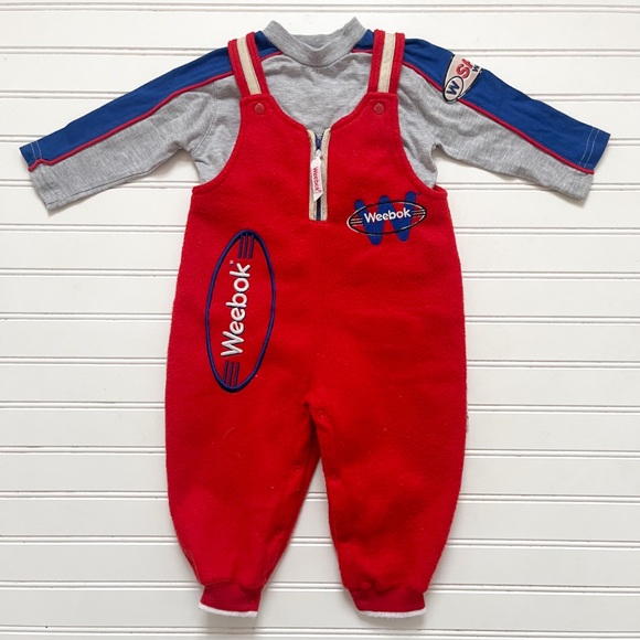 VINTAGE 80s 90s WEEBOK by REEBOK Colorblock Fleece Retro Sportswear True Set